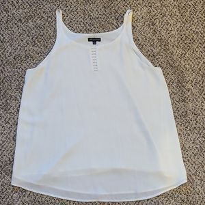 White, Flowy style tank top